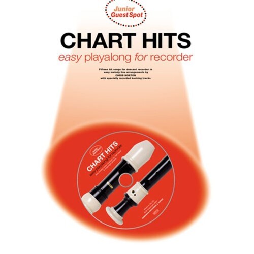Junior Guest Spot Chart Hits Recorder Softcover Book/CD