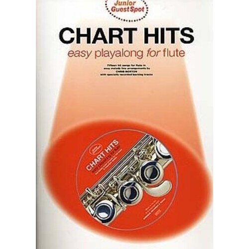 Junior Guest Spot Chart Hits Flute Softcover Book/CD
