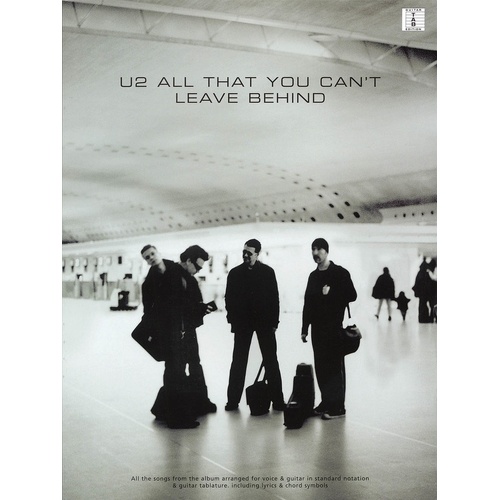 U2 All That U Cant Leave Behind Guitar TAB (Softcover Book/CD)