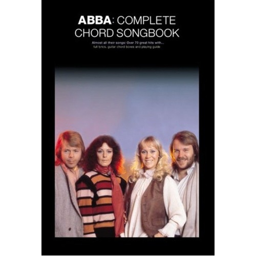 ABBA Complete Chord Songbook - 70 Classic Hits for Guitar with Lyrics & Chords, 192 Pages, Wise Publications