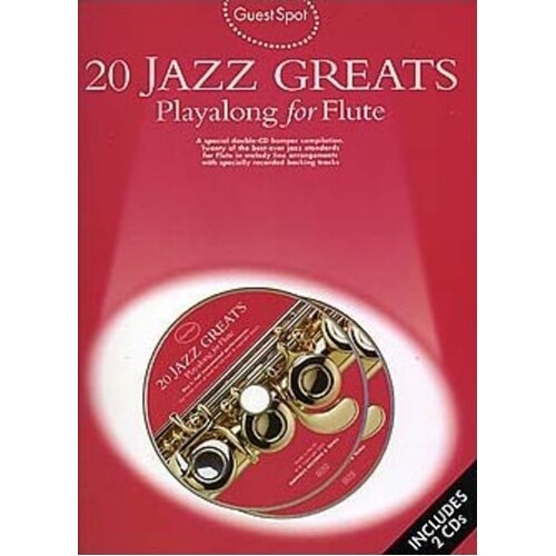 Guest Spot 20 Jazz Greats Flute Book/CD