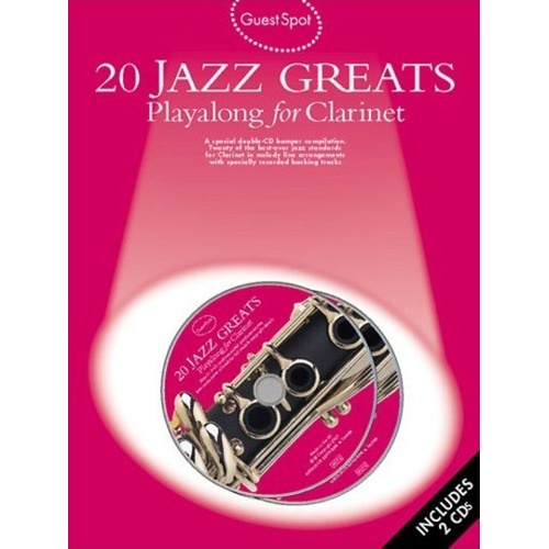 Guest Spot 20 Jazz Greats Clarinet BK/CD