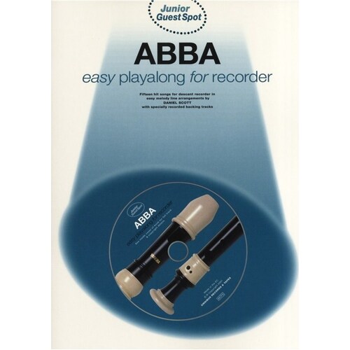 Junior Guest Spot ABBA Recorder Softcover Book/CD