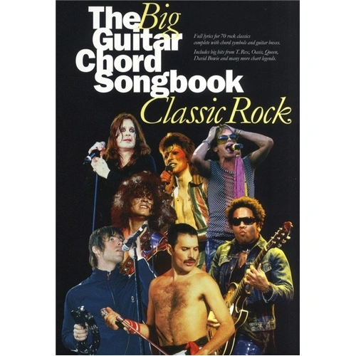 The Big Guitar Chord Songbook - Classic Rock, 194 Pages, Lyrics & Chords, Includes 70 Classic Rock Songs, Chord Symbols and Boxes