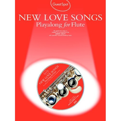 Guest Spot New Love Songs Flute Softcover Book/CD