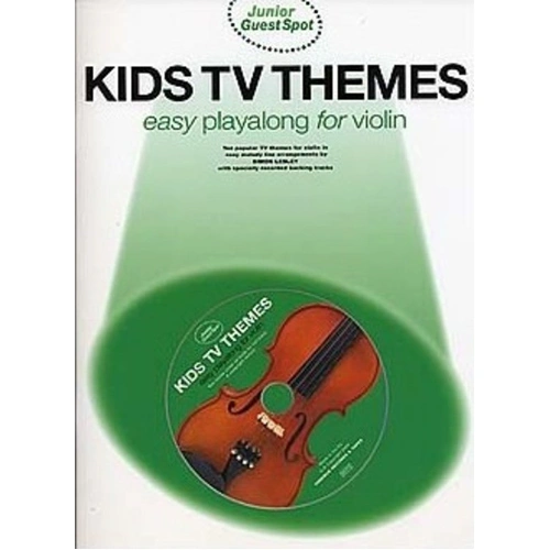 Junior Guest Spot Kids TV Themes Violin Book with CD
