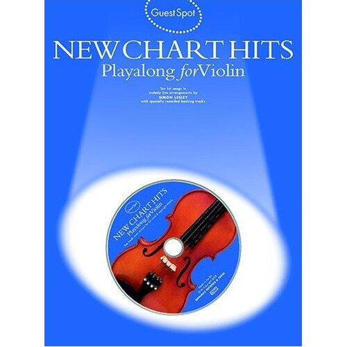 Guest Spot New Chart Hits Violin Softcover Book/CD