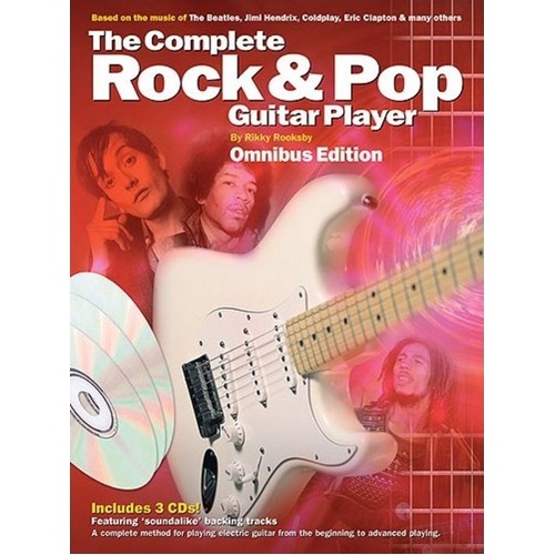 Complete Rock & Pop Guitar Player Omnibus Book with 3 CDs