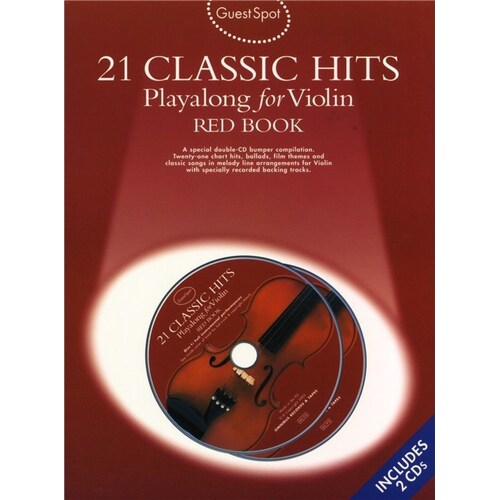 Guest Spot 21 Classic Hits Red Violin BCD (Softcover Book/CD)