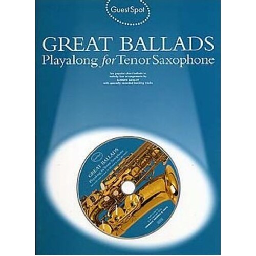 Guest Spot Great Ballads Tenor Sax Softcover Book/CD
