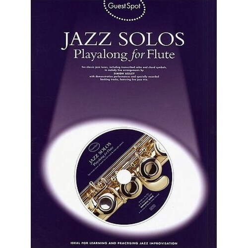 Guest Spot Jazz Solos Flute Softcover Book/CD