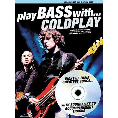 Play Bass With Coldplay Softcover Book/CD