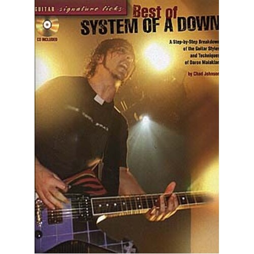 Best Of System Of A Down Guitar Signature Licks Softcover Book/CD