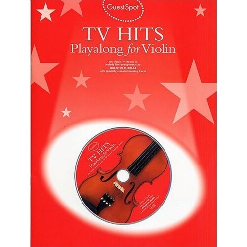 Guest Spot TV Hits Violin Softcover Book/CD