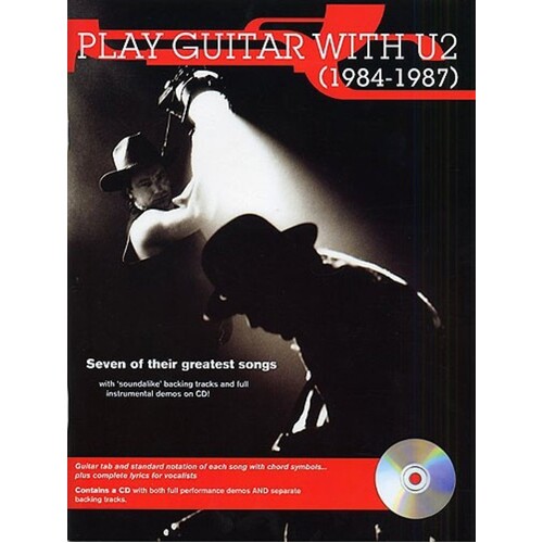Play Guitar With U2 (1984-87) Softcover Book/CD