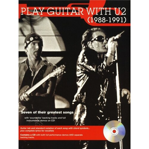 Play Guitar With U2 (1988-91) Softcover Book/CD