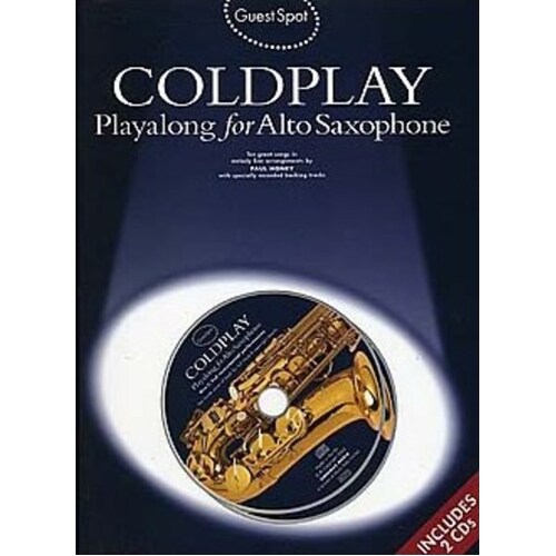 Guest Spot Coldplay Alto Sax Softcover Book/CD