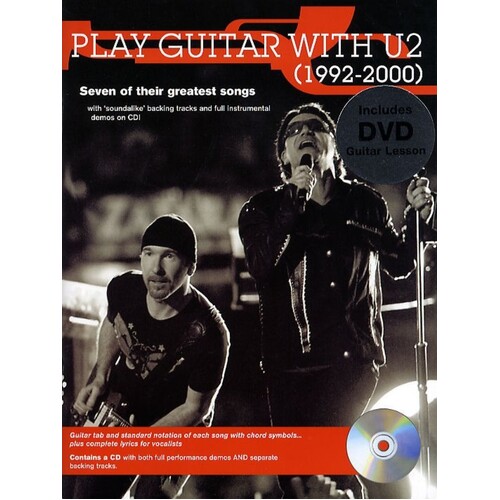 Play Guitar With U2 (1992-2000) Book/CD/DVD (Softcover Book/CD/DVD) Book