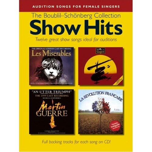 Audition Songs Female Show Hits Book/CD