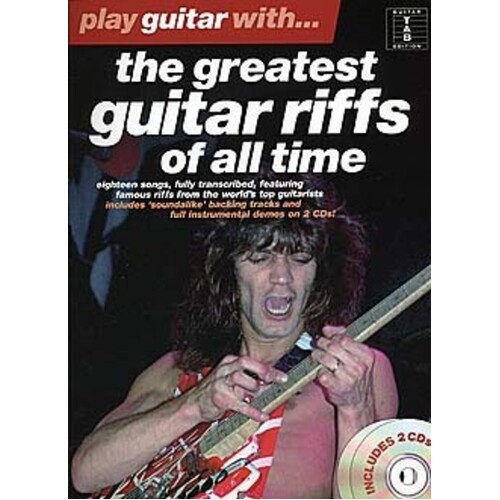Play Guitar With The Greatest Riffs Book/2CDs (Softcover Book/CD)