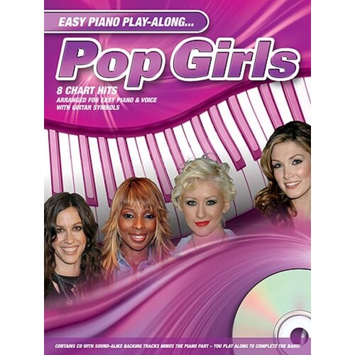 Easy Piano Playalong Pop Girls PVG Book/CD