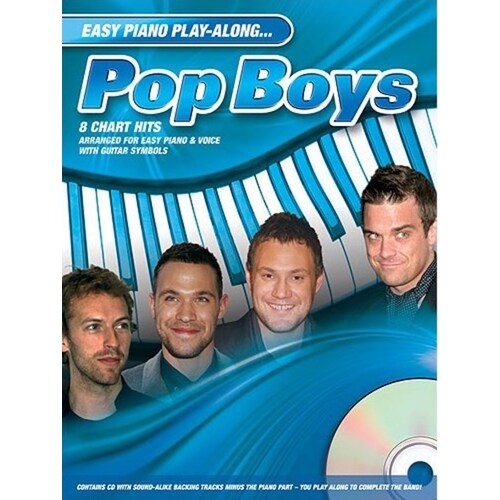Easy Piano Playalong Pop Boys PVG Book/CD