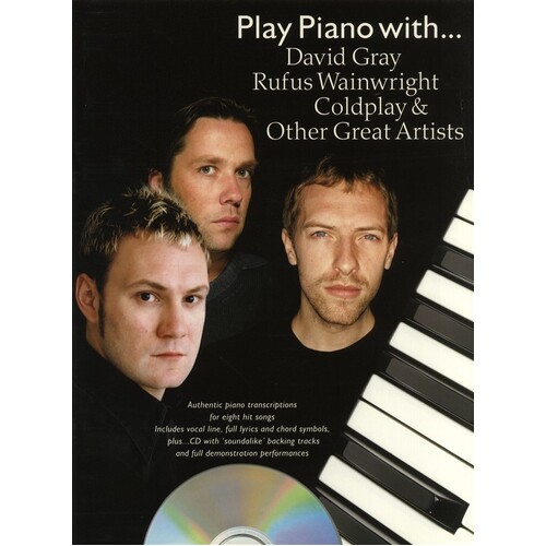 Play Piano With Gray Coldplay Etc PVG Softcover Book/CD