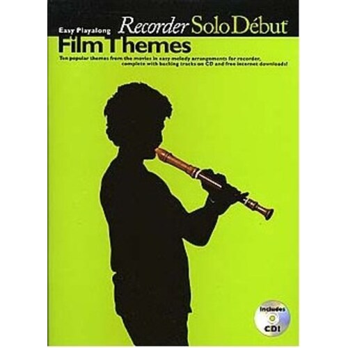 Solo Debut Film Themes Recorder Softcover Book/CD