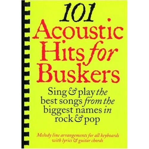 101 Acoustic Hits For Busker