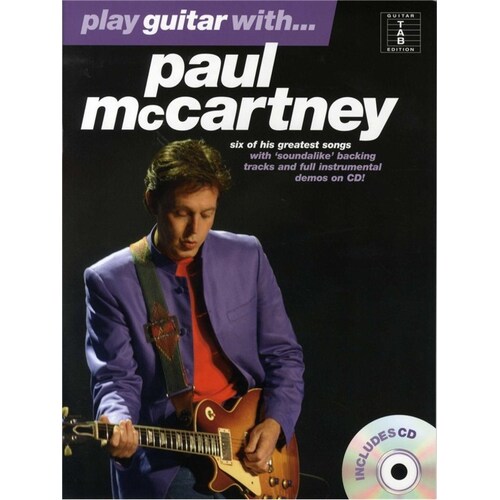 Play Guitar With Paul Mccartney TAB Softcover Book/CD