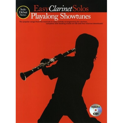 Easy Clarinet Solos Playalong Showtunes Softcover Book/CD