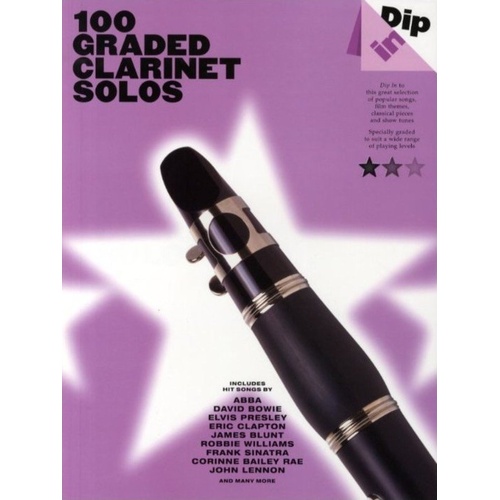 Dip In 100 Graded Clarinet Solos by Wise Publications
