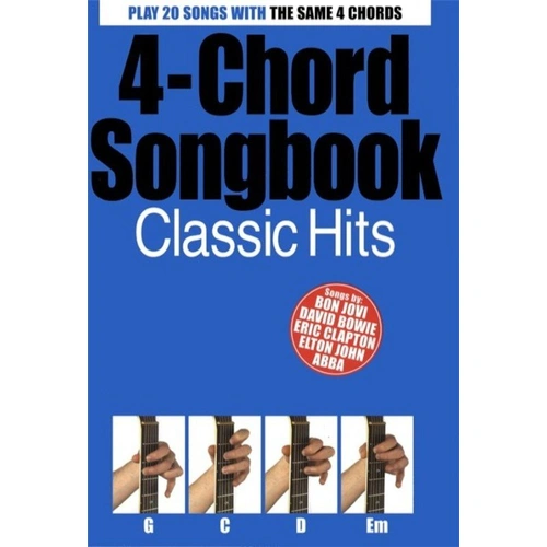 4-Chord Songbook Classic Hits for Guitar with Lyrics & Chords, Featuring Elton John, Eric Clapton, Bob Marley, 1 Page, Wise Publications