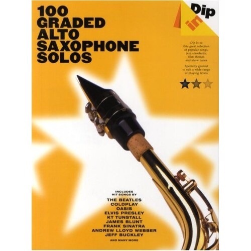 Dip In 100 Graded Alto Sax Solos (Softcover Book)