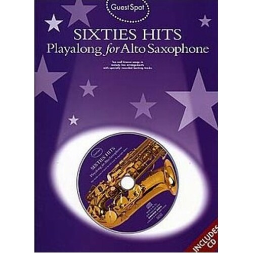 Guest Spot Sixties Hits Alto Sax Softcover Book/CD