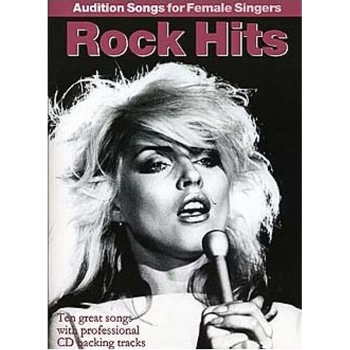 Audition Songs Female Rock Hits Book/CD