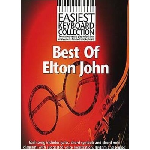 Easiest Keyboard Collection Best Of Elton John (Softcover Book)