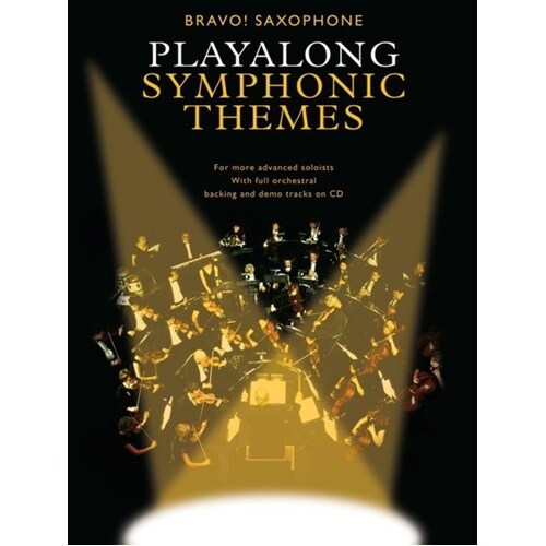 Bravo! Alto Sax Playalong Symphonic Themes Softcover Book/CD