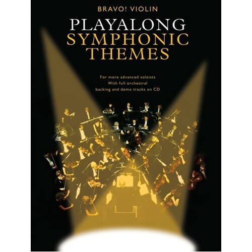 Bravo! Violin Playalong Symphonic Themes Book/CD (Softcover Book)
