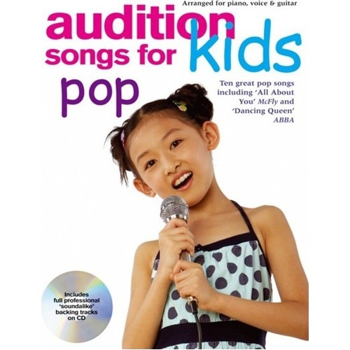 Audition Songs for Kids Pop Book and CD