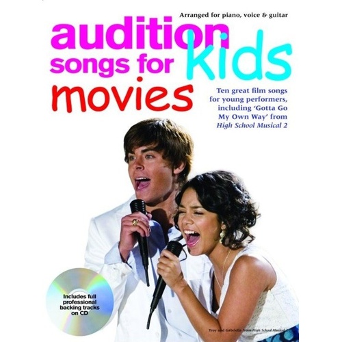 Audition Songs for Kids Movies Book/CD