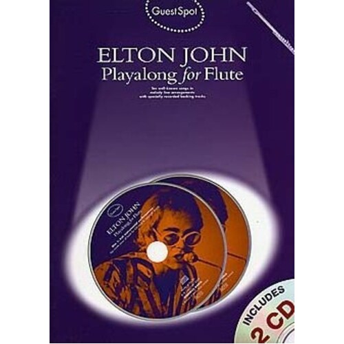 Guest Spot Elton John Flute Softcover Book/CD