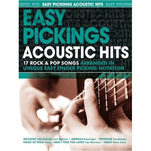 Easy Pickings Acoustic Hits Easy Guitar TAB (Softcover Book)
