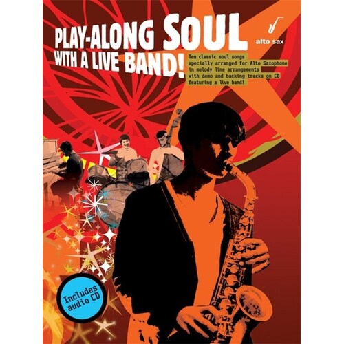Play-Along Soul With A Live Band! Alto Sax Softcover Book/CD