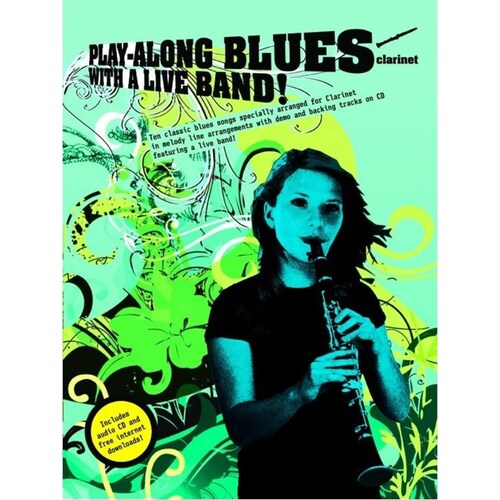 Play-Along Blues With A Live Band! Clarinet Softcover Book/CD