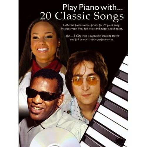 Play Piano With 20 Classic Songs PVG Book/3CDs (Softcover Book/CD)