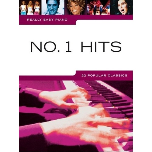 Really Easy Piano No. 1 Hits by Wise Publications - Easy Piano Arrangement, 22 Songs, Background Notes, Tips, 1 Page