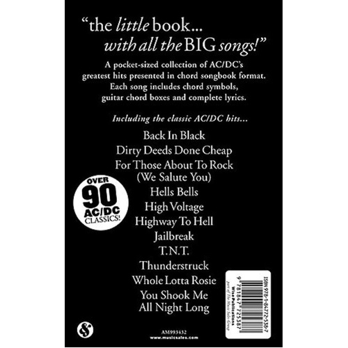 Little Black Book of AC/DC - Guitar Chord Songbook