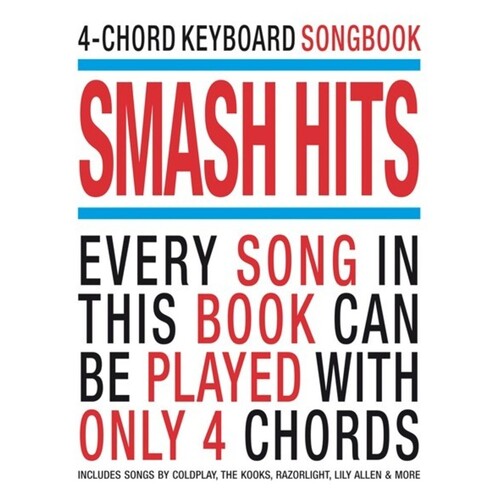 4 Chord Keyboard Sngbook Smash Hits Book