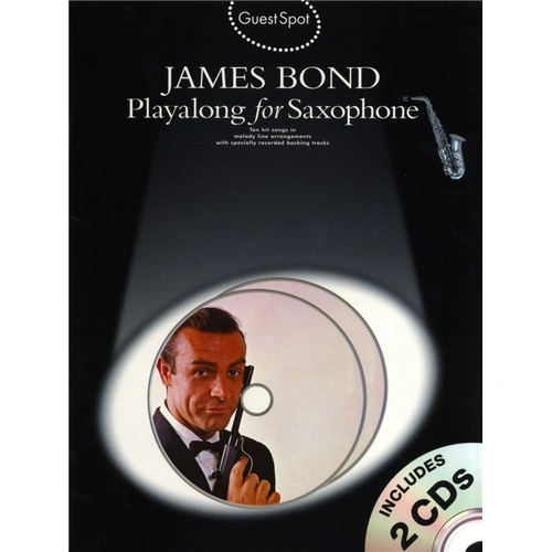 Guest Spot James Bond Alto Saxophone Book with CD